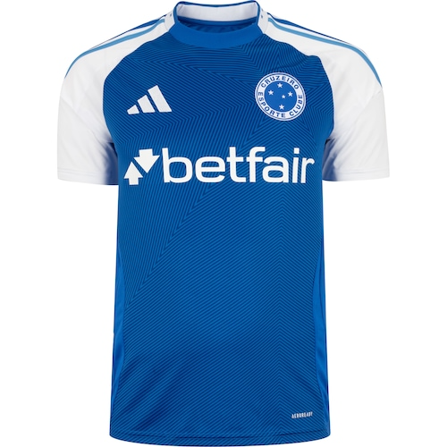 Camisa Cruzeiro I 25 Masculina Adidas Torcedor - Azul e Branca
