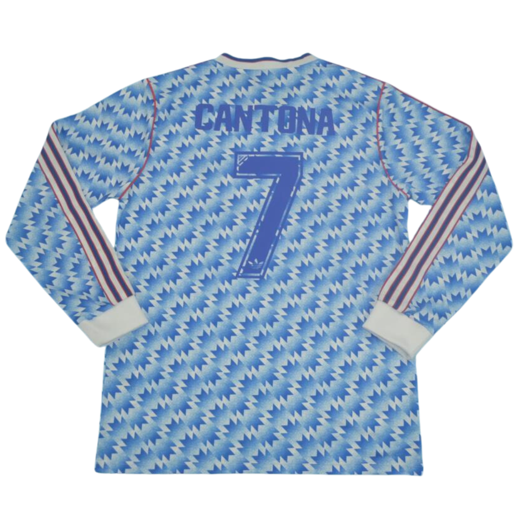 Camisa Manchester United Manga Longa Away 90/92 - Versão Retrô "Cantona" Nº 7