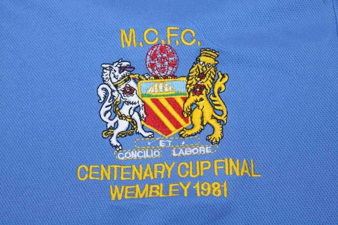 Camisa Manchester City Centenário Cup Final 1981 - Versão Retrô - Imagem 13
