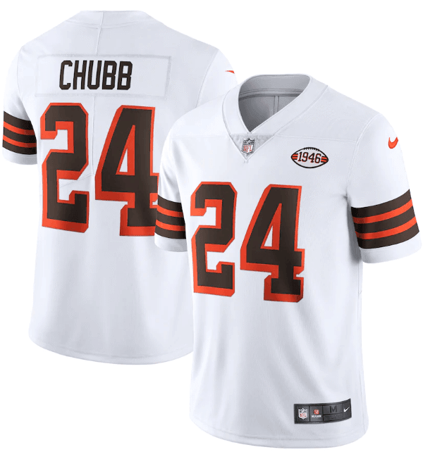 Camisa NFL Cleveland Browns Coleção 1946 Vapor Limited Jersey Branca