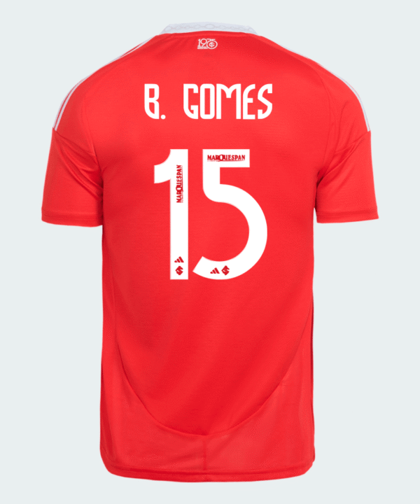 Camisa Adidas Internacional 2025/26 I - B. Gomes N° 15