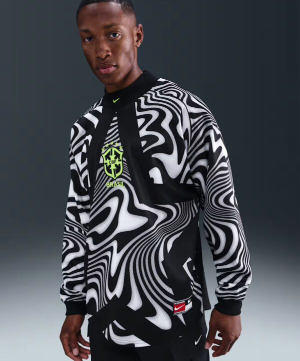 Camisa Nike Brasil 2025/26 Goleiro Manga Longa