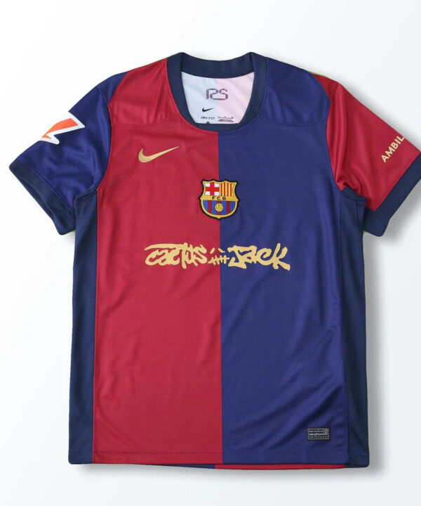 Camisa Nike Barcelona Home Edição Especial Travis Scott 2025 Masculina