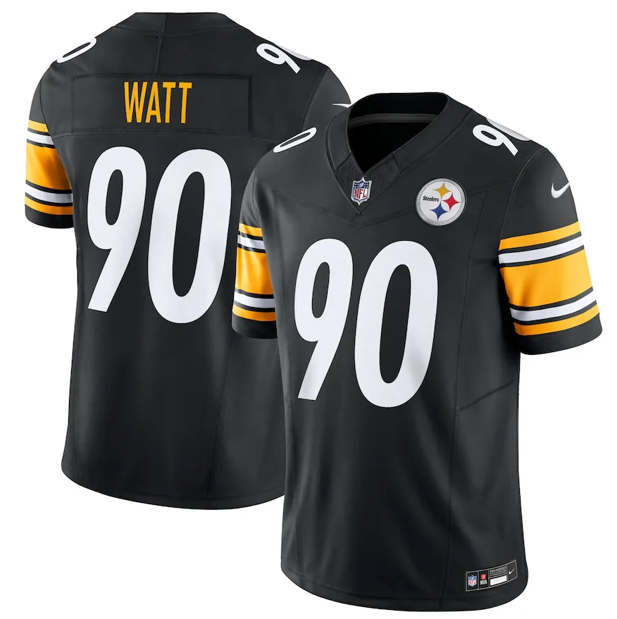 Camisa NFL Pittsburgh Steelers Vapor F.U.S.E. Limited Jersey Preta - Imagem 4
