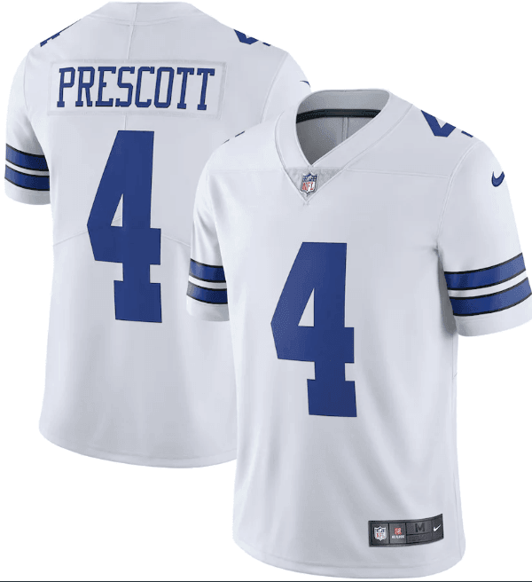Camisa NFL Dallas Cowboys Vapor Limited Jersey Branca
