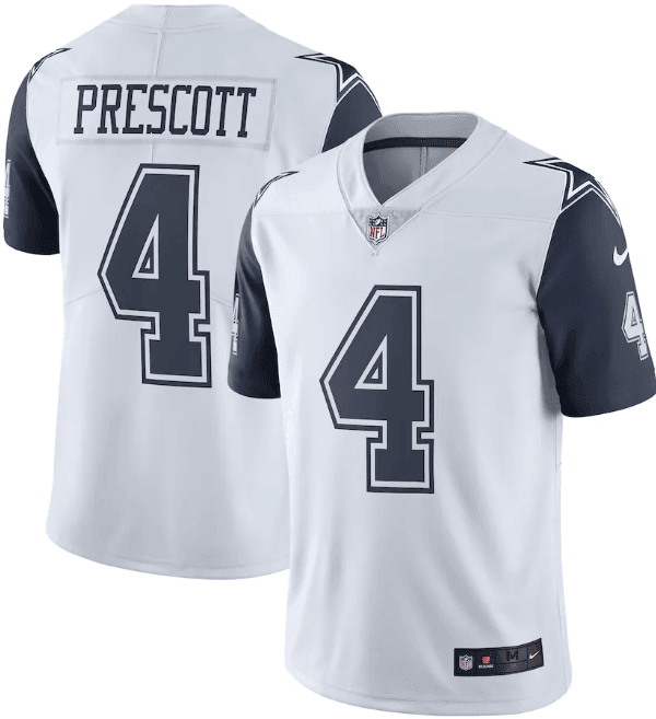 Camisa NFL Dallas Cowboys Vapor Limited Jersey Branca/Azul