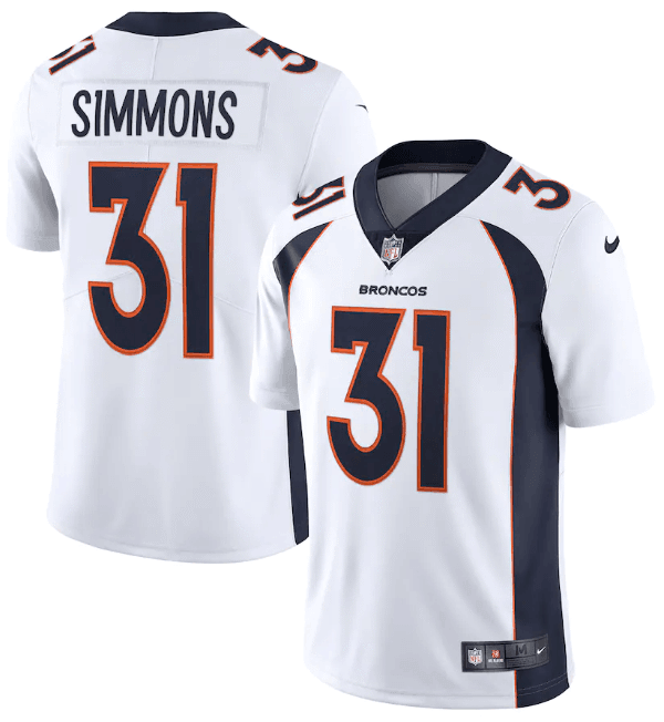 Camisa NFL Denver Broncos Vapor Limited Jersey Branca