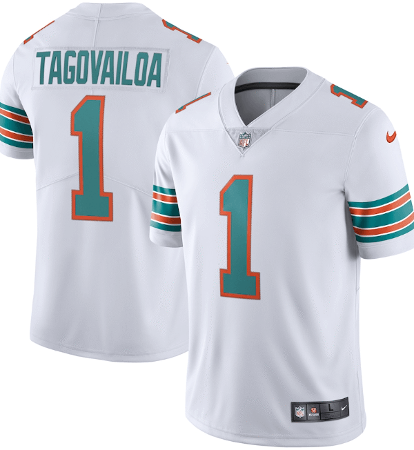 Camisa NFL Miami Dolphins Vapor Limited Jersey Branca Alternativa