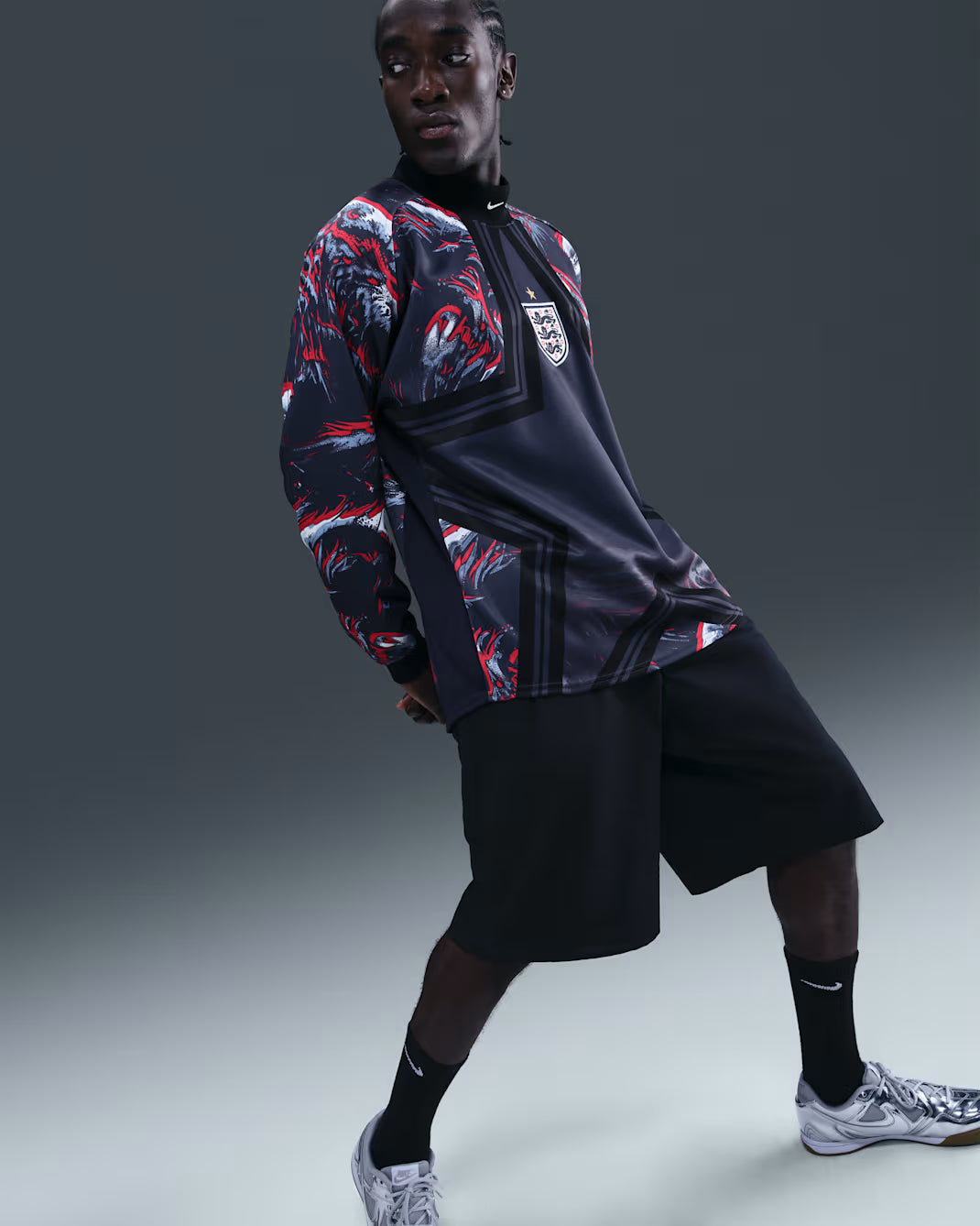 Camisa Nike Inglaterra 2025/26 Goleiro Manga Longa - Imagem 3