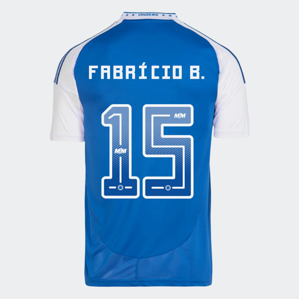 Camisa Adidas Cruzeiro 2025/26 I - FABRÍCIO B. Nº 15