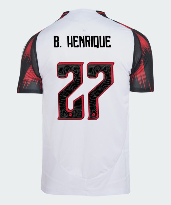 Camisa Adidas Flamengo 2025/26 II B. HENRIQUE N° 27