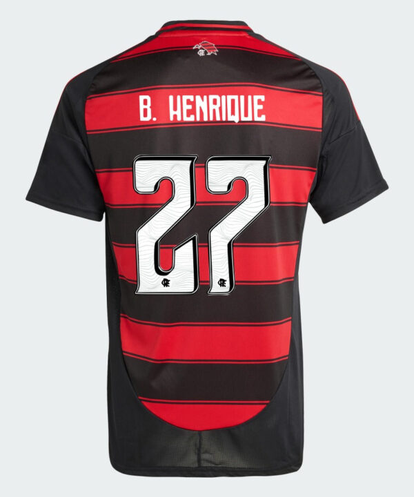 Camisa Adidas Flamengo 2025/26 I B. HENRIQUE N° 27