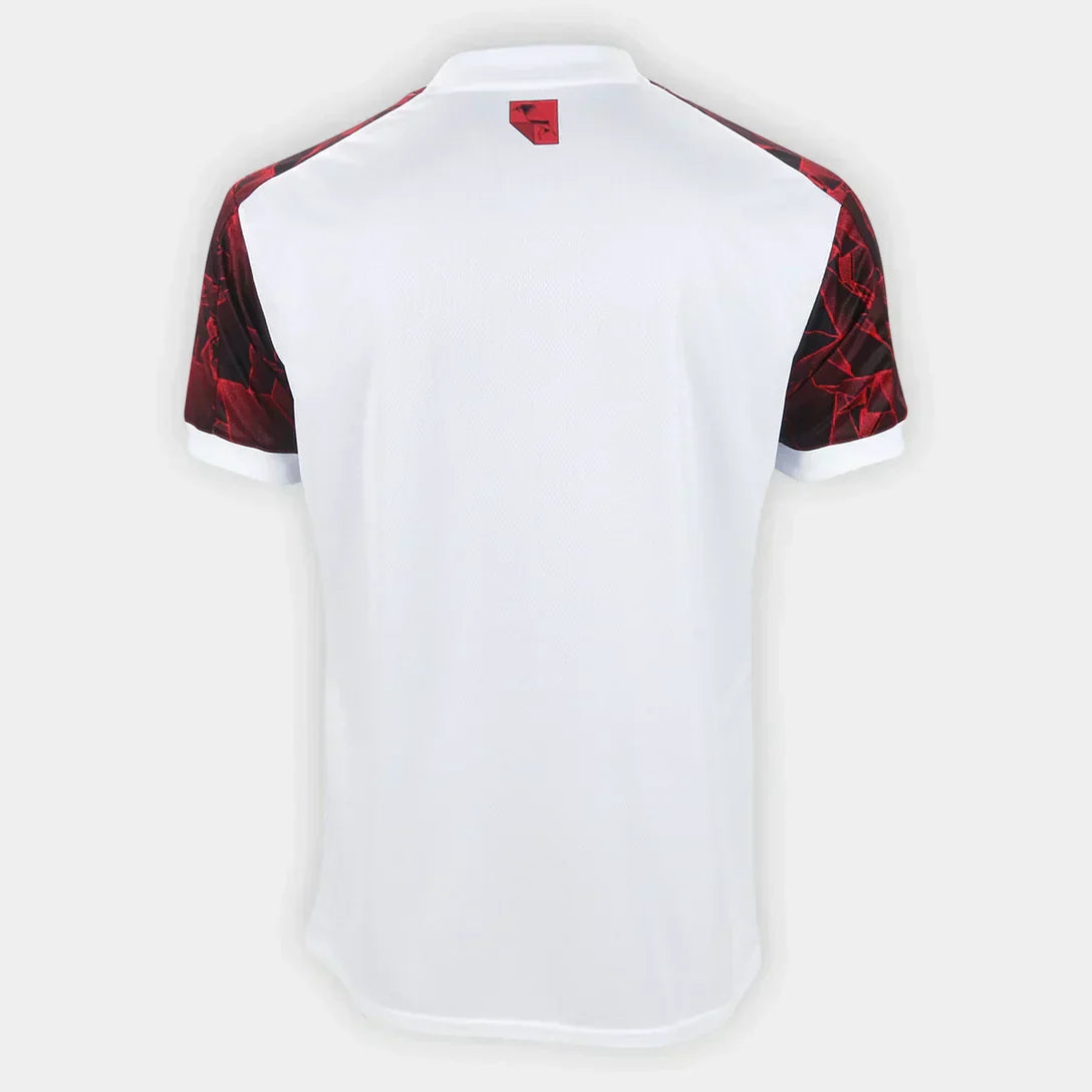 Camisa Flamengo Away 21/22 Torcedor Adidas Masculino - Branco e Vermelho - Imagem 5