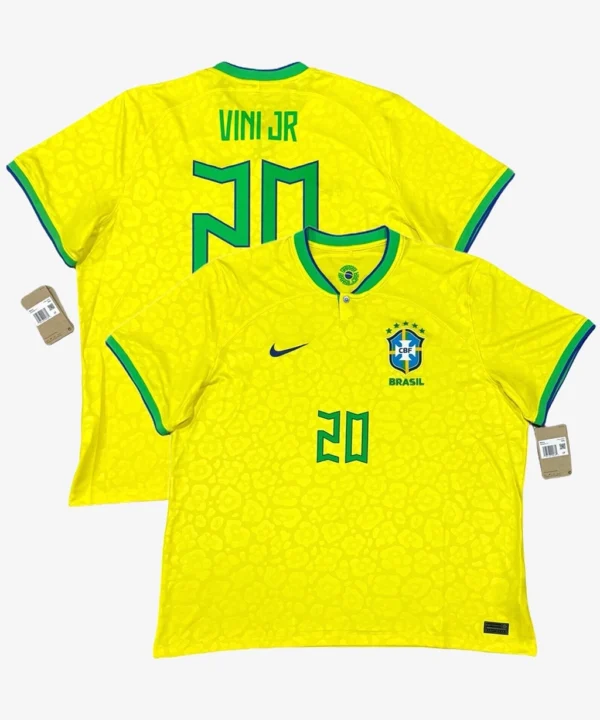 Camisa Da Seleção Brasileira 2022/23 Home Nº 20 Vini Jr - Nike