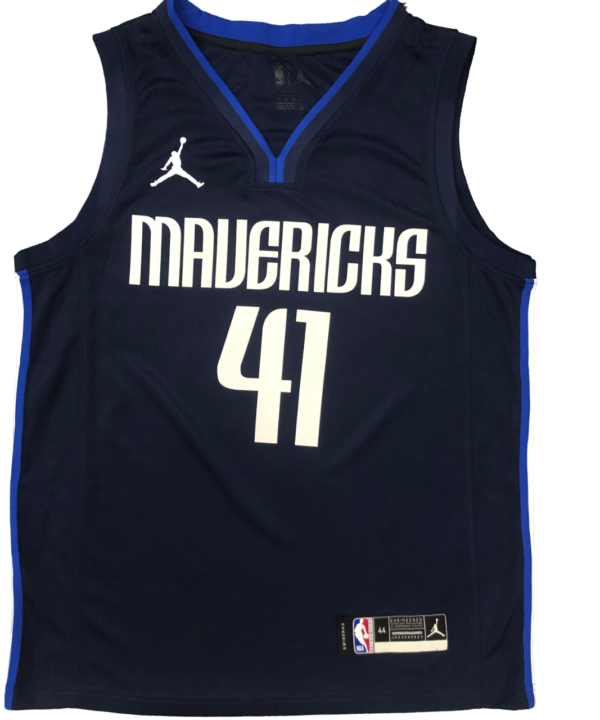 Regata NBA Dallas Mavericks Jordan Authentic Nowitzki 41 - Azul
