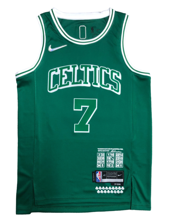 Regata NBA Boston Celtics City Edition Nike Authentic Brown 7 - Verde