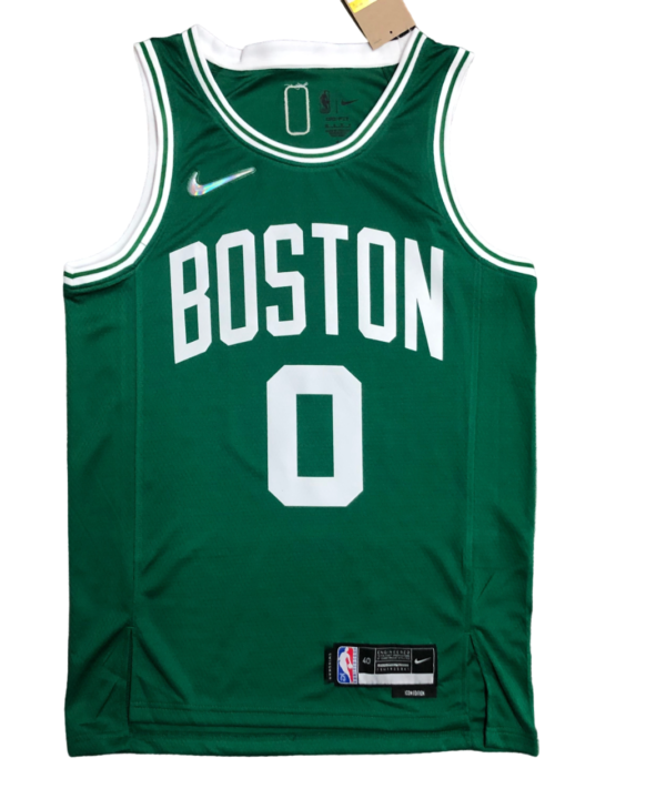Regata NBA Boston Celtics 75 Anniversary Nike Authentic Tatum 0 - Verde