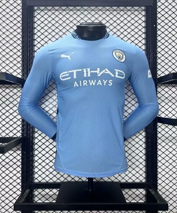 Camisa Manchester City 2024/25 Home - Manga Longa
