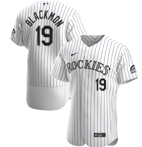 Jersey Colorado Rockies Branca Authentic