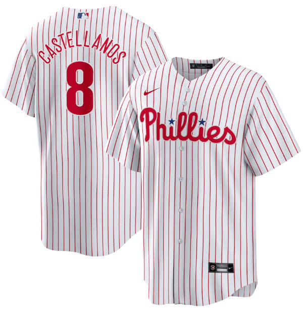 Jersey Philadelphia Phillies Branca Torcedor