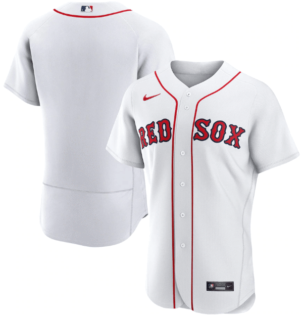 Jersey Boston Red Sox Branca Authentic