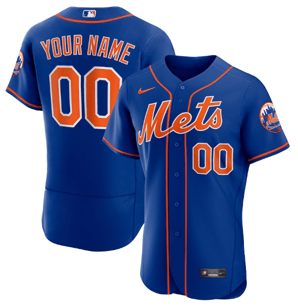 Jersey New York Mets Azul Authentic