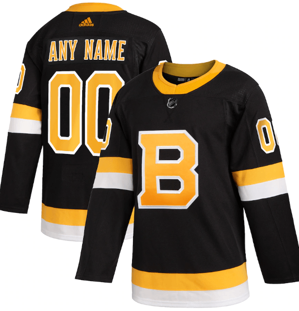 Camisa NHL Boston Bruins Jersey Preta Alternativa