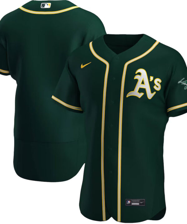 Camisa MLB Oakland Athletics Jersey Verde Authentic