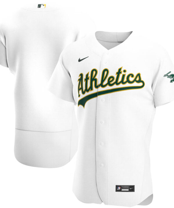 Camisa MLB Oakland Athletics Jersey Branca Authentic