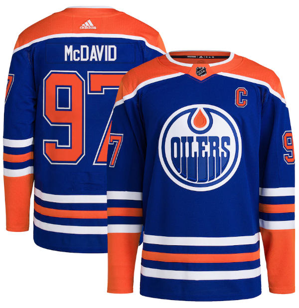 Camisa NHL Edmonton Oilers Jersey Azul
