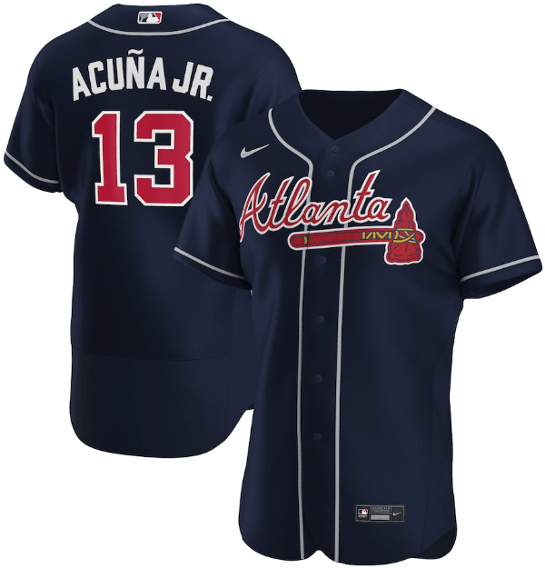Jersey Atlanta Braves Azul Authentic