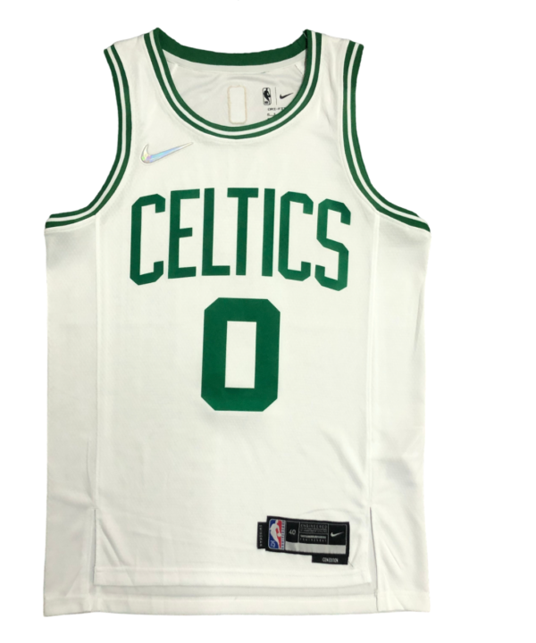 Regata NBA Boston Celtics 75 Anniversary Nike Authentic Tatum 0 - Branca