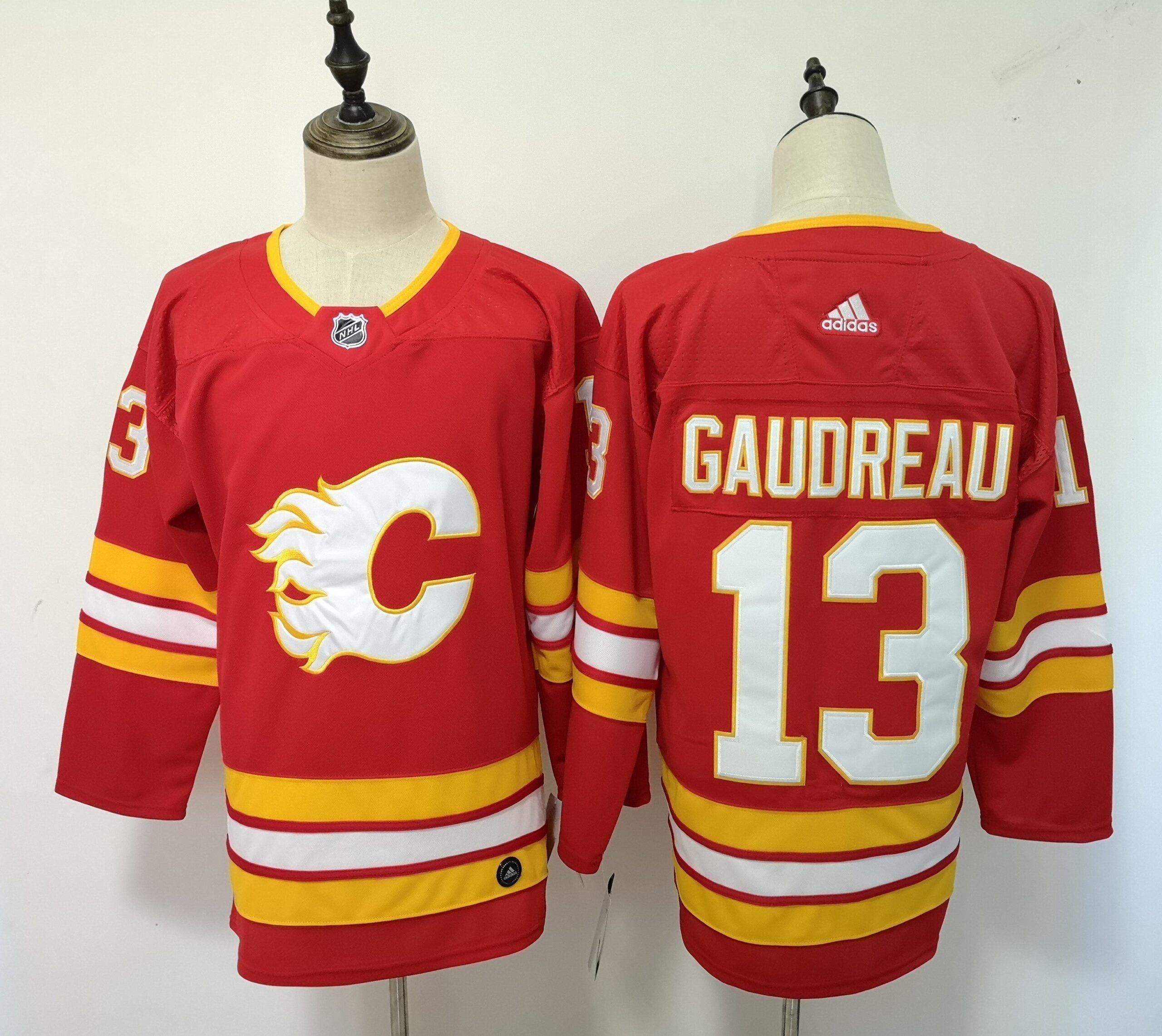 Camisa NHL Calgary Flames Jersey Vermelha/Amarela - Imagem 2