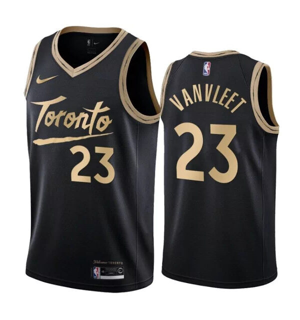 Regata NBA Toronto Raptors City Edition 20/21 Nike Swingman Authentic Vanvleet 23 - Preta