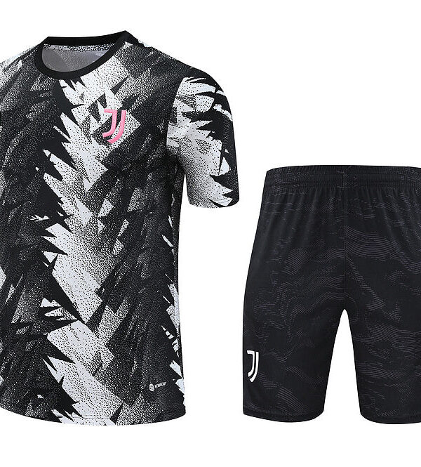 Kit de treino Juventus 23/24 - Branco/Preto II