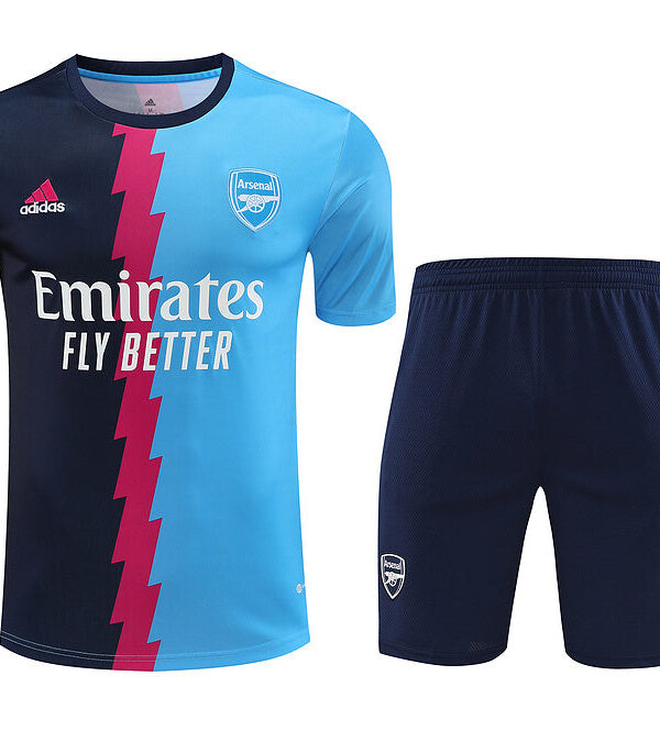 Kit Treino Arsenal II 23/24 - Azul Claro/Preto