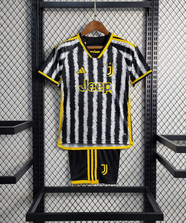 Kit Infantil Juventus 23/24 - Branco/Preto