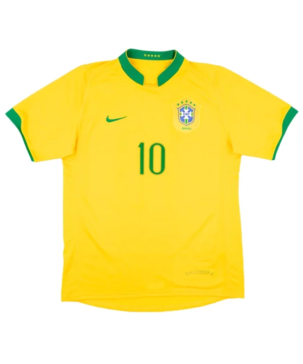 Camisa Retrô Nike Brasil 2006/2008 Home Ronaldinho