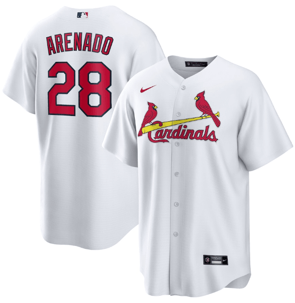 Jersey Saint Louis Cardinals Branca Torcedor