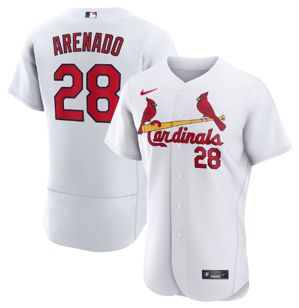 Camisa MLB Saint Louis Cardinals Jersey Branca Authentic
