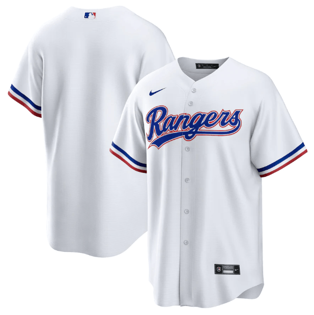 Jersey Texas Rangers Branca Torcedor