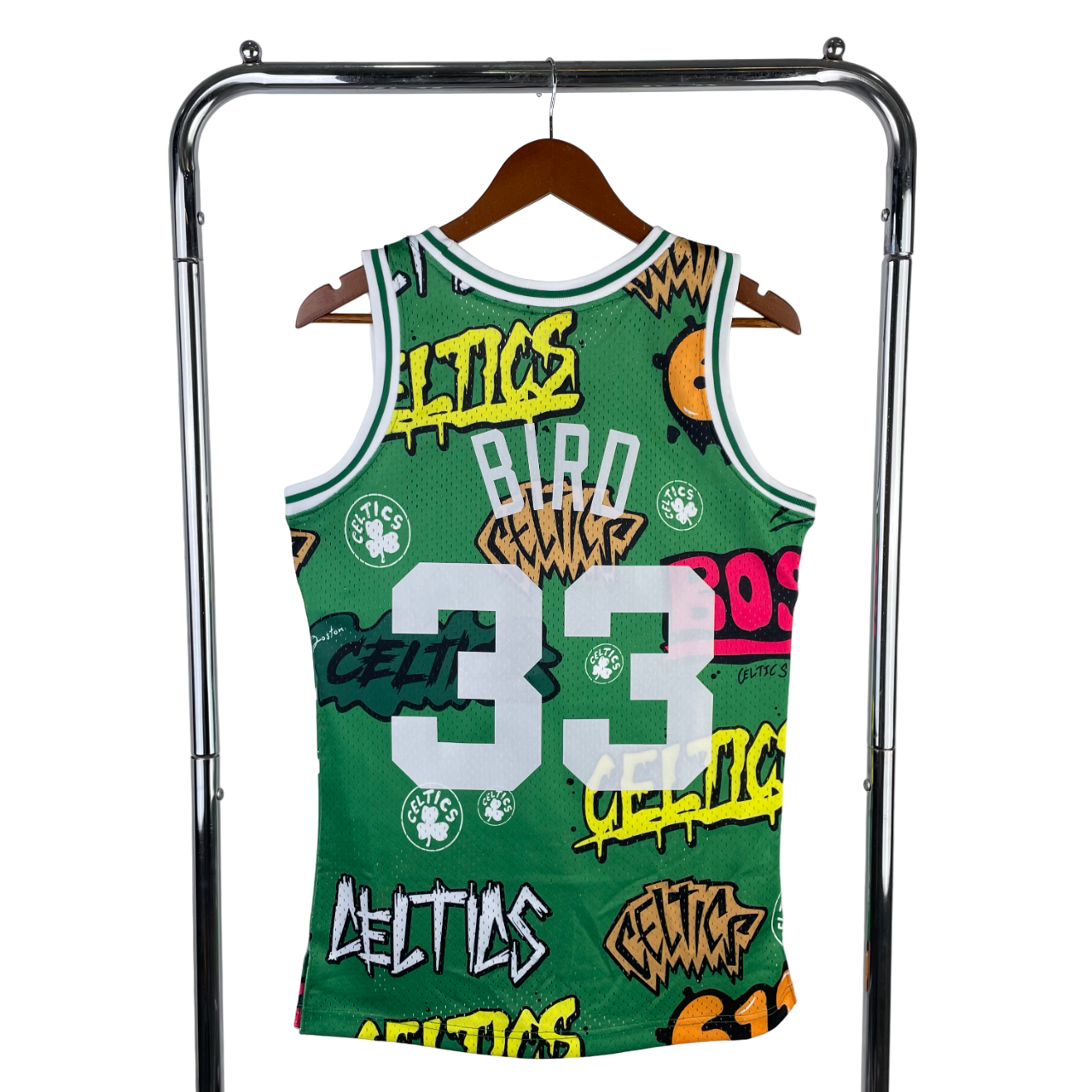 Regata NBA Boston Celtics Mitchell & Ness 1985/1986 Authentic Bird 33 - Verde - Imagem 2