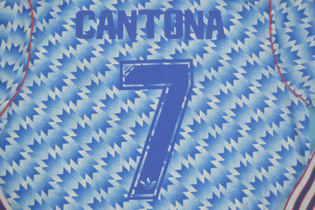 Camisa Manchester United Manga Longa Away 90/92 - Versão Retrô "Cantona" Nº 7 - Imagem 9