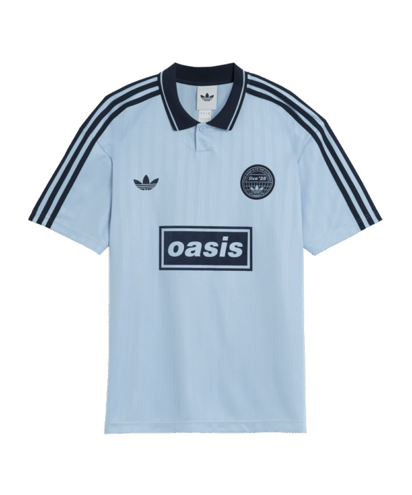 Camisa Banda Oasis x Adidas 2025 - Azul