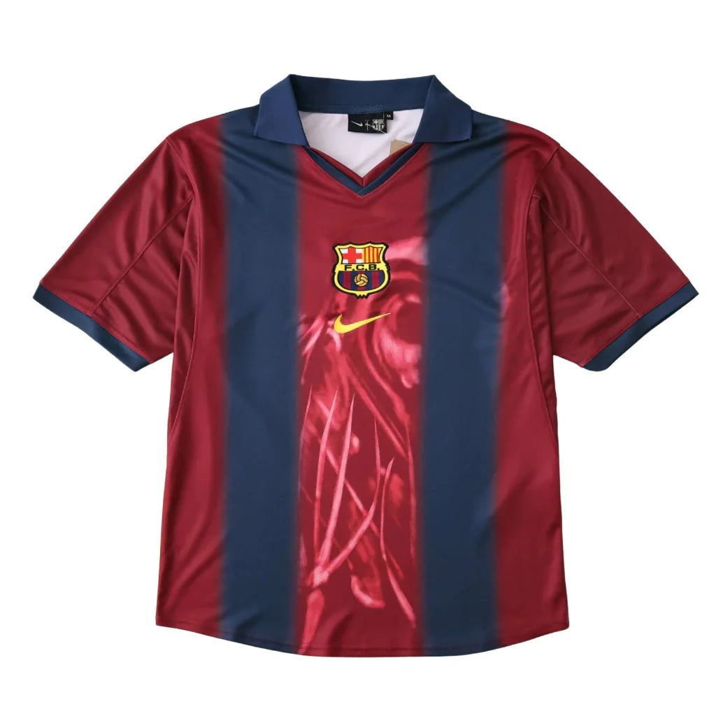 Camisa Nike Barcelona Home 2000/2001 Retrô Travis Scott Edição Especial Masculino