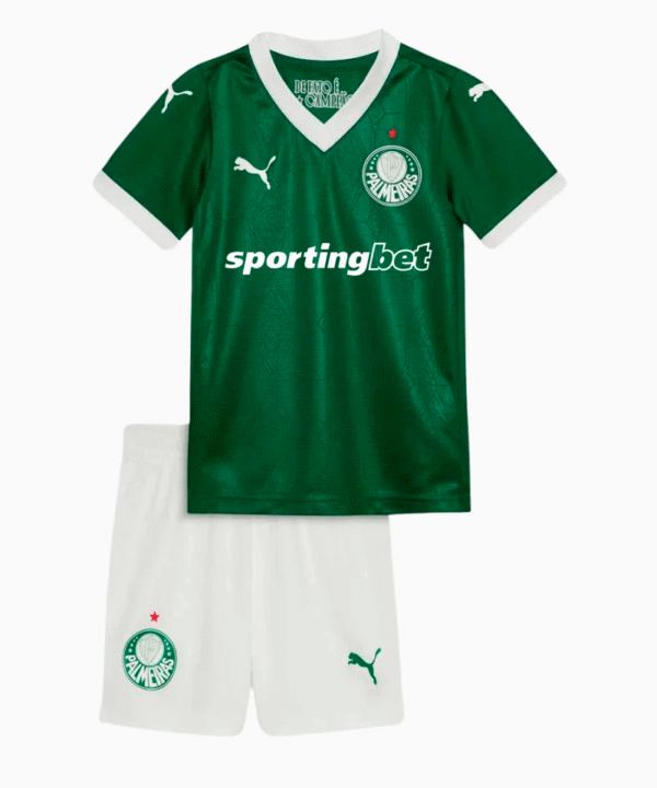 Conjunto Infantil Puma Palmeiras 2025/26 I