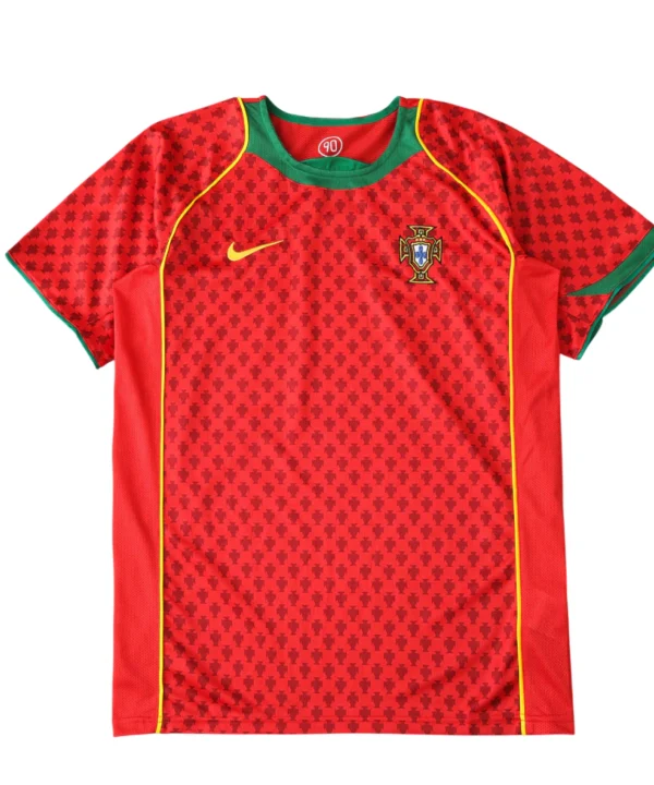 Camisa Retrô seleção Portugal Home I 2004 Torcedor Masculina - Vermelho