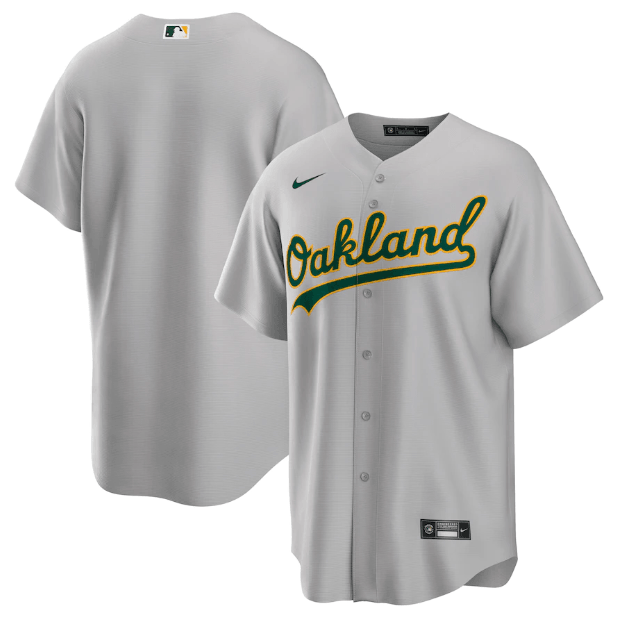 Jersey Oakland Athletics Cinza Torcedor