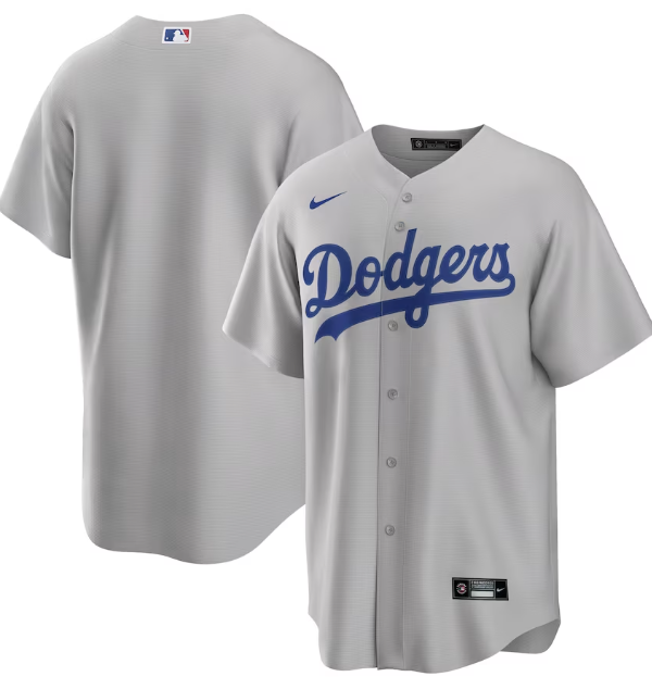 Camisa MLB Los Angeles Dodgers Jersey Cinza