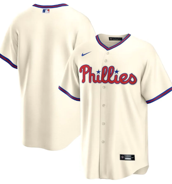 Jersey Philadelphia Phillies Creme Torcedor